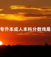 2024专升本成人本科分数线是多少