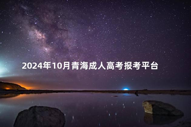 2024年10月青海成人高考报考平台是什么