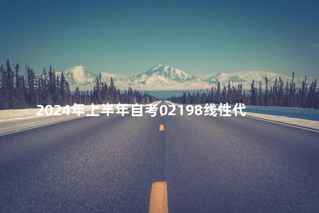 2024年上半年自考02198线性代数真题及答案分享