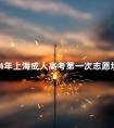 2024年上海成人高考第一次志愿填报时间