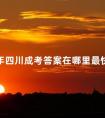 2024年四川成考答案在哪里最快查到