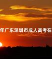 2024年广东深圳市成人高考在哪考