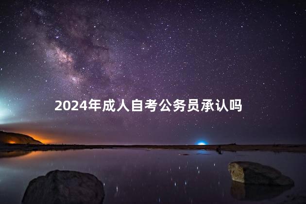 2024年成人自考公务员承认吗