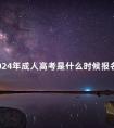 2024年成人高考是什么时候报名