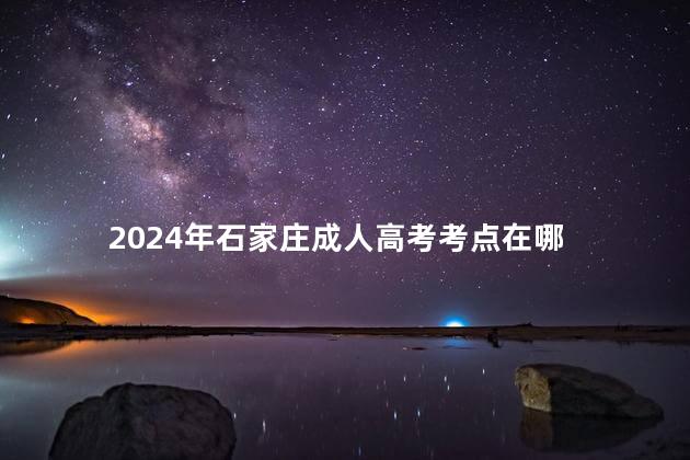 2024年石家庄成人高考考点在哪