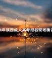 2024年陕西成人高考报名现场确认时间是什么时候