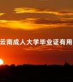 云南成人大学毕业证有用吗