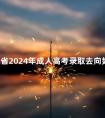 山东省2024年成人高考录取去向如何查询