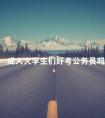 成人大学生们好考公务员吗