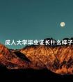 成人大学毕业证长什么样子