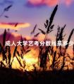 成人大学艺考分数线是多少
