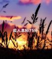 成人本科75分