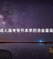成人高考专升本学历含金量高吗
