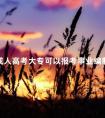 成人高考大专可以报考事业编制吗