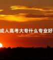 成人高考大专什么专业好考
