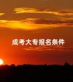 成考大专报名条件