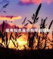 成考报名是否有年龄限制