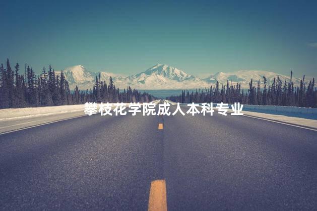 攀枝花学院成人本科专业