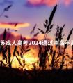 江苏成人高考2024通过率高不高