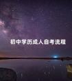 初中学历成人自考流程