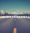 成人高考大专语数英是什么