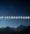 2024年10月天津市自学考试成绩查询时间