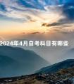 2024年4月自考科目有哪些