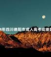 2024年四川德阳市成人高考成绩如何查询