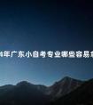 2024年广东小自考专业哪些容易拿证
