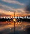 2024年成考大专能领什么补贴金
