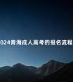 2024青海成人高考的报名流程