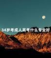 34岁考成人高考什么专业好
