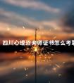 四川心理咨询师证书怎么考取