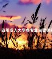 四川成人大学各专业主要课程