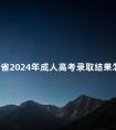 四川省2024年成人高考录取结果怎么查询