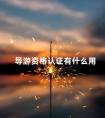 导游资格认证有什么用