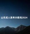 山东成人高考分数线2024