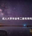 成人大学毕业考二建有用吗