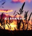 成人本科统考2024