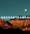 成考专升本复习靠刷题有用吗