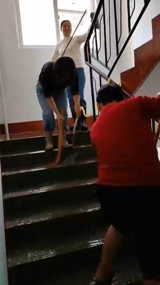 女子连续十多年扫楼道 带动邻居加入，大家都会自觉打扫