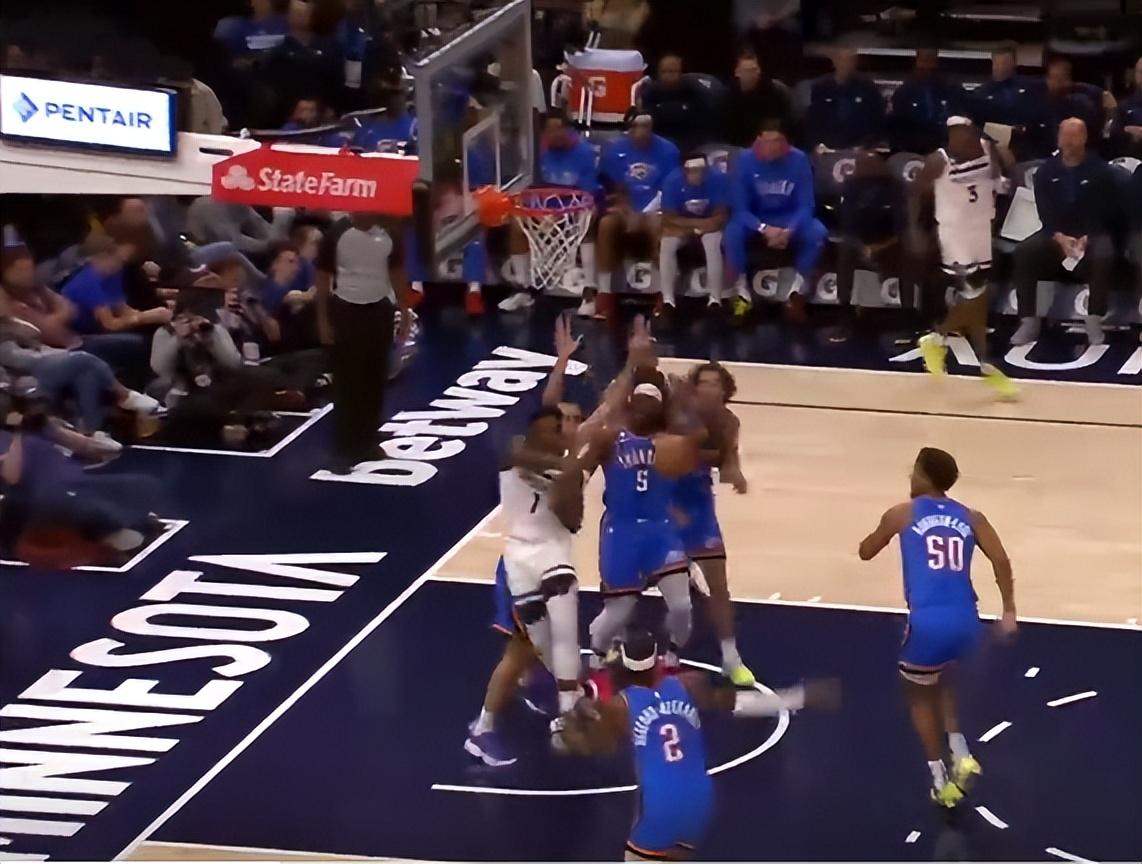 NBA：戈贝尔23+16 森林狼胜雷霆