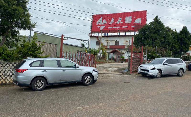 台警方围捕通缉犯时被对方开车冲撞