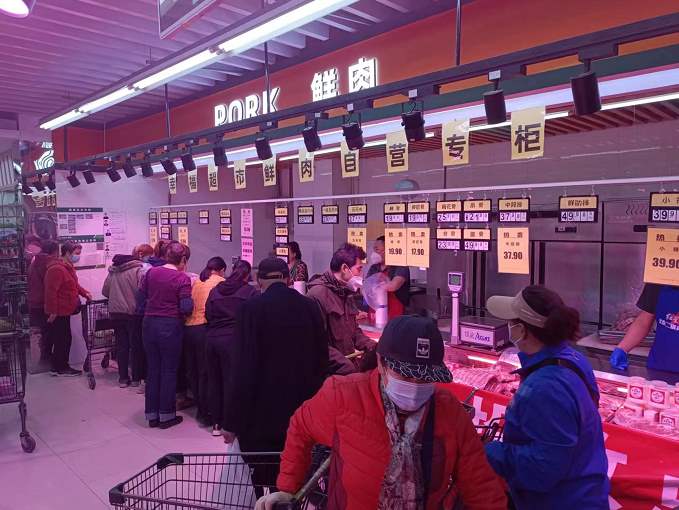 北京600吨储备肉投向市场
