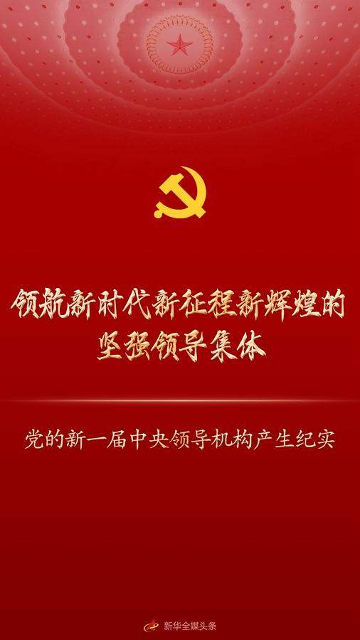 党的新一届中央领导机构产生纪实