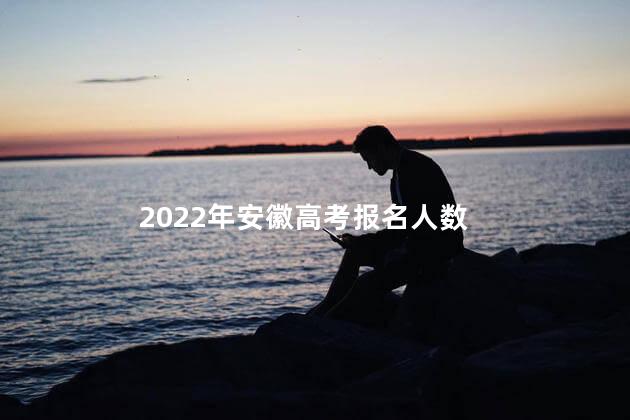 2022年安徽高考报名人数