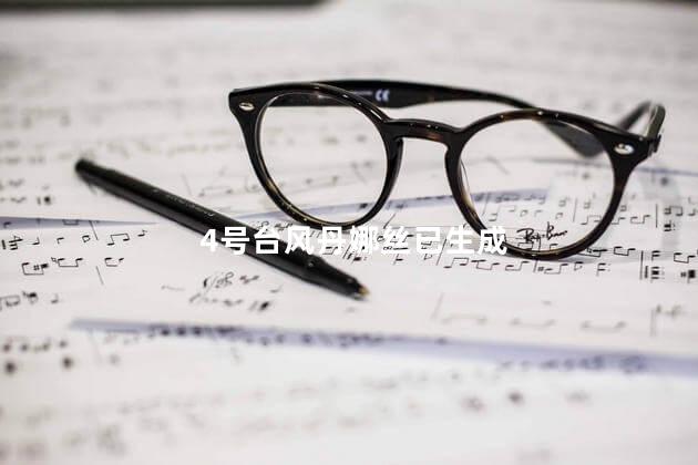 4号台风丹娜丝已生成