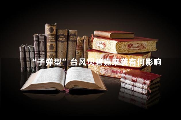 “子弹型”台风贝碧嘉来袭有何影响