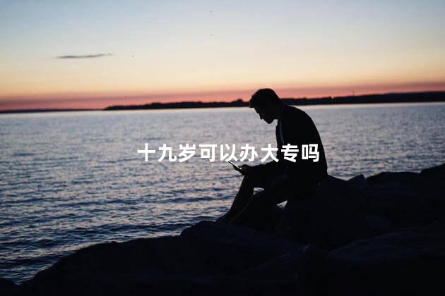 十九岁可以办大专吗