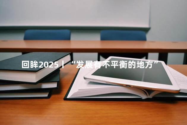 回眸2025丨“发展有不平衡的地方”